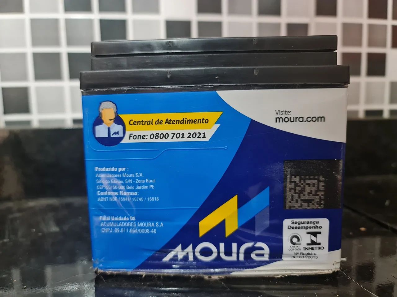 Bateria Moura 5ah pra motos partida elétrica  - Foto 2