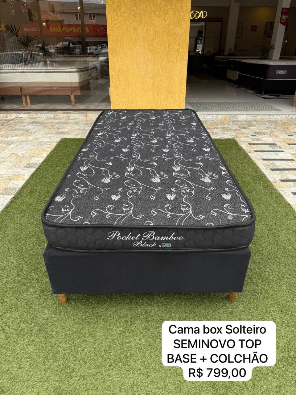 Colchão SOLTEIRO + base Box - Entrego!  - Foto 3