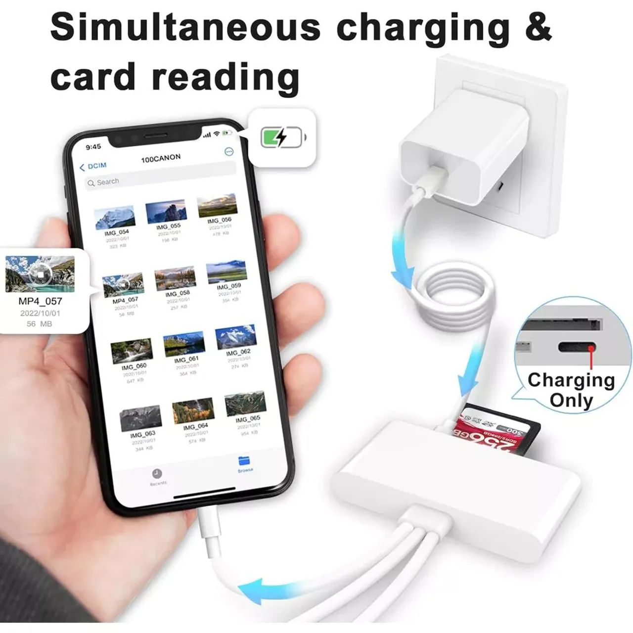 Adaptador Leitor de Cartão SD/MicroSD USB-C para Celular - Foto 5