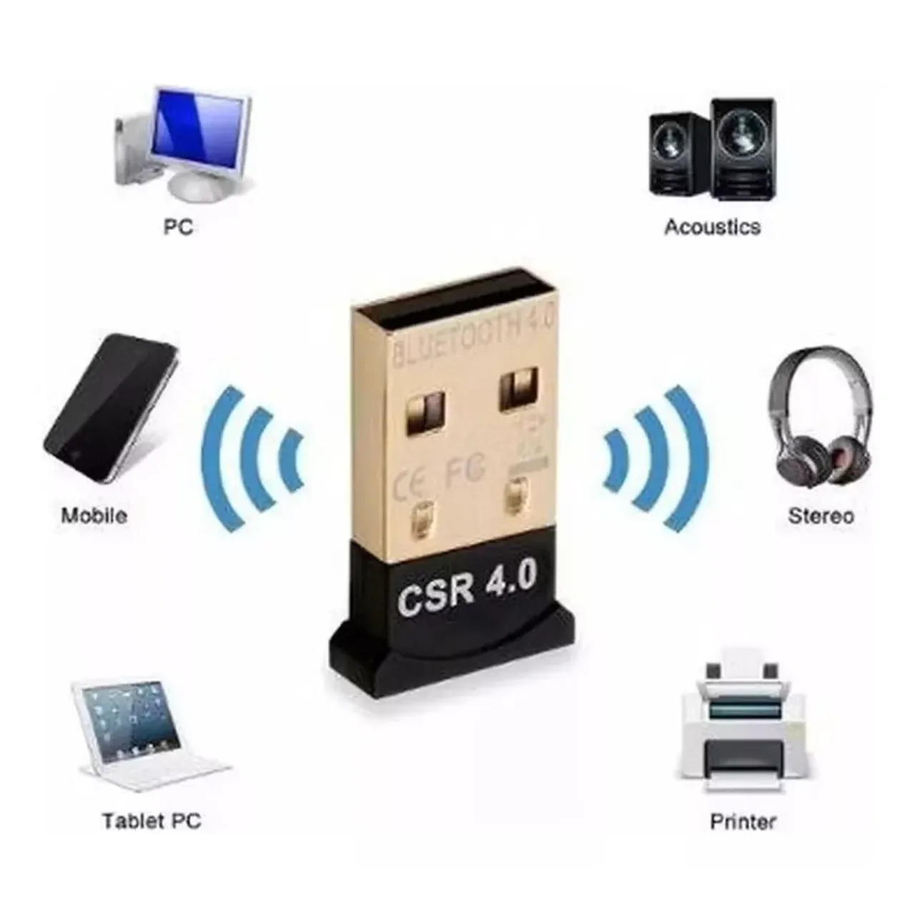 Adaptador Bluetooth 4.0 CSR 4.0