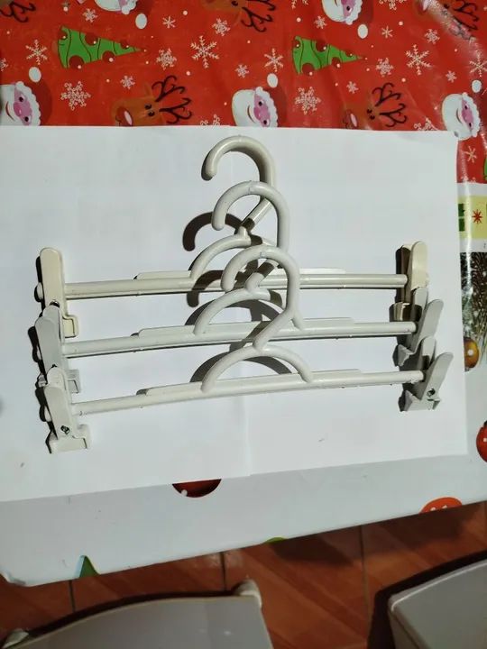 Cruzetas com prendedor branco  - Foto 4