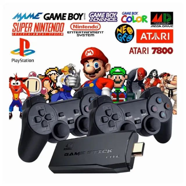 Video Game Stick 2 Controles e 20 Mil Jogos com Entrega Rápida! - Foto 4
