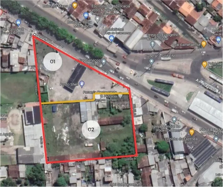 Alugo terreno com 8.100m² na Augusto Montenegro