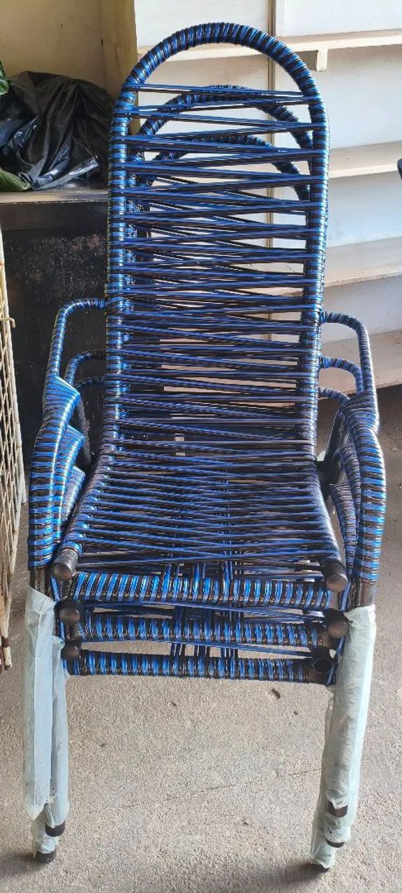 Poltrona de Balanço Azul - Foto 5