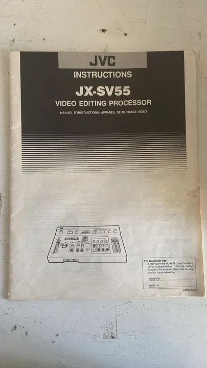 Antiga ilha de edição JVC JX-SV55 Video Editin Processor - Foto 4
