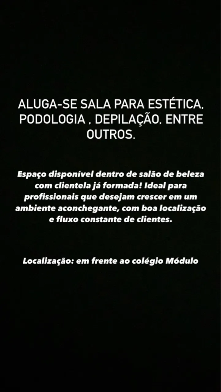 Alugo sala