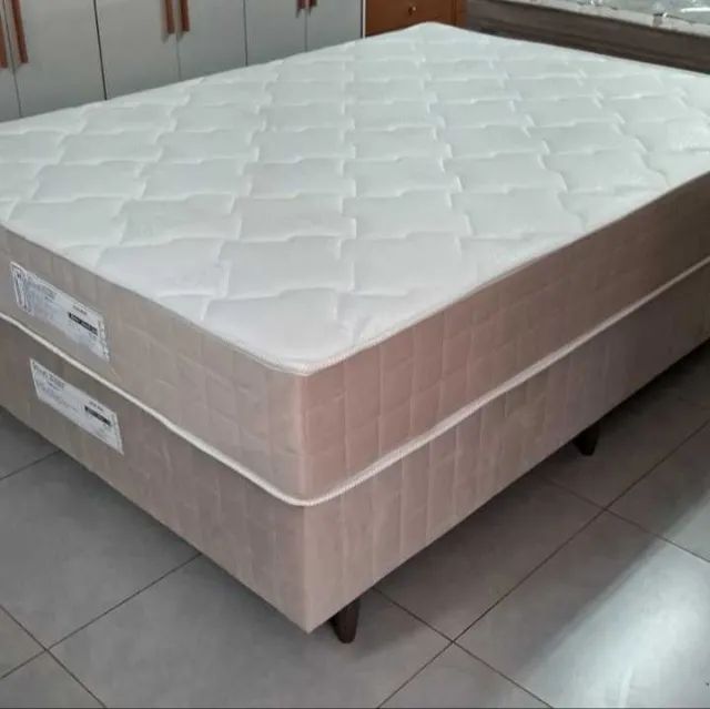 Cama Box Casal Scalibur Molas Ensacadas 1,38X0,24X1,88 Topazio Novo varios modelos - Foto 2