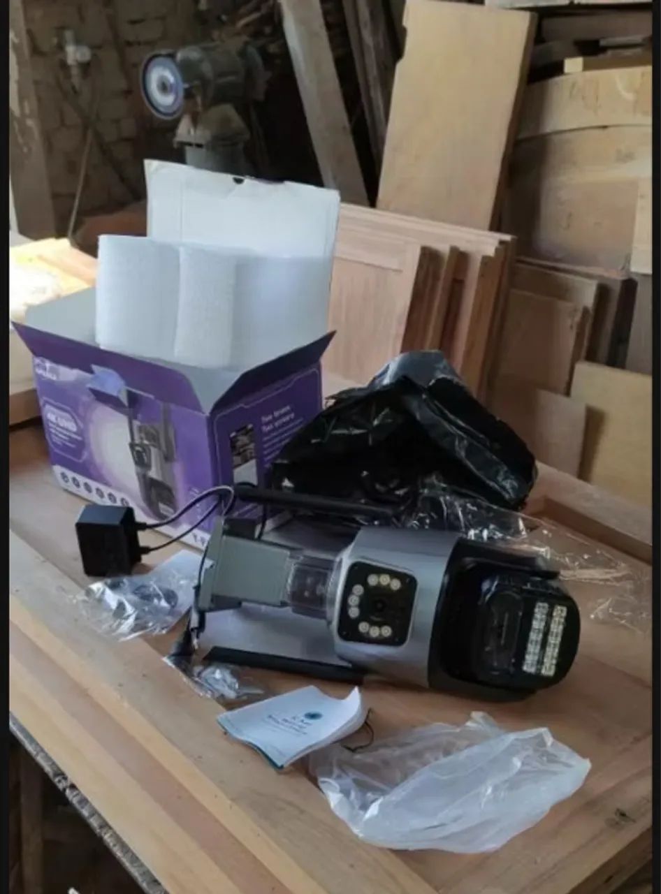 Câmera de Monitoramento DUPLA WI-FI 4K!! LACRADA!! PROMOÇÃO!! - Foto 4