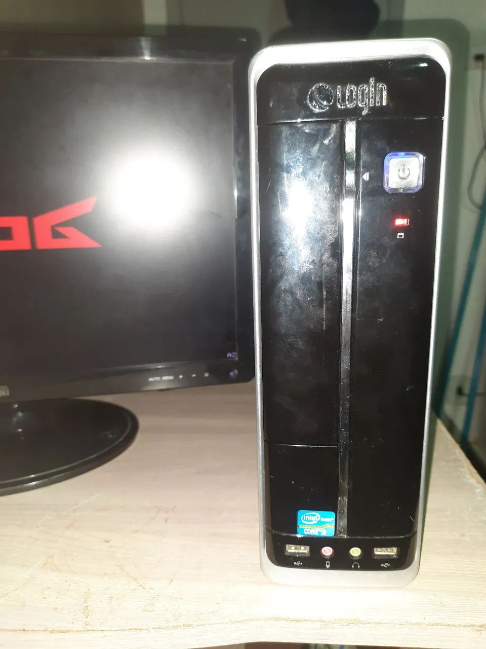 PC, monitor e CPU Login. Placa nova, 2025. - Foto 2