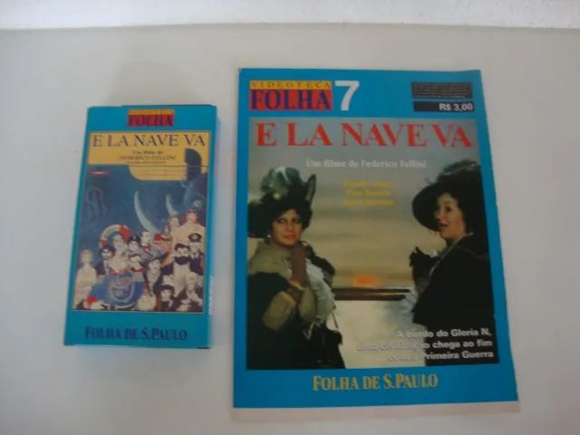 Fita VHS Coleção Videoteca Folha : E La Nave Va nº 7.