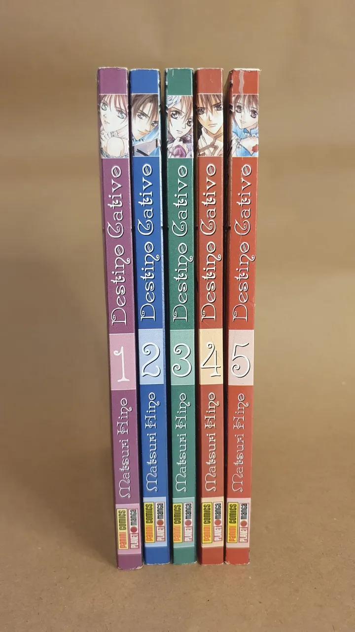 Mangá Destino Cativo - Volumes 1 a 5 (completo)