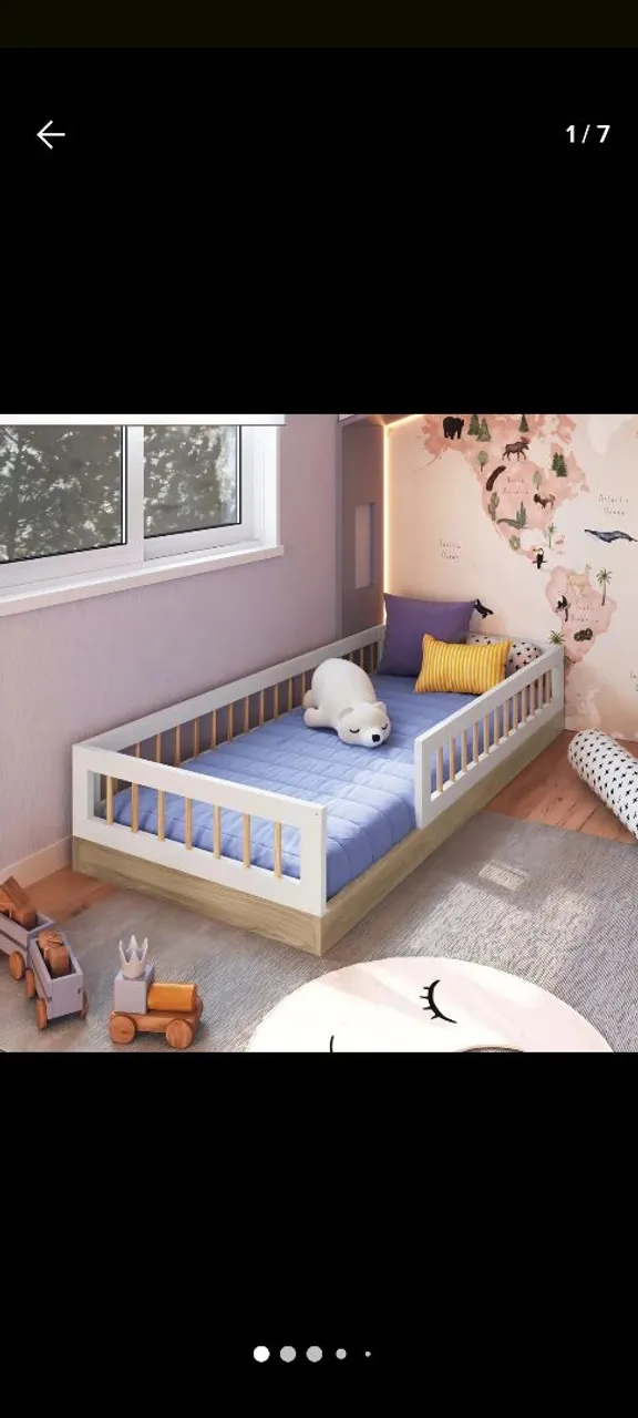 2 Camas Infantil (NOVAS)com Design Moderno e Seguro
