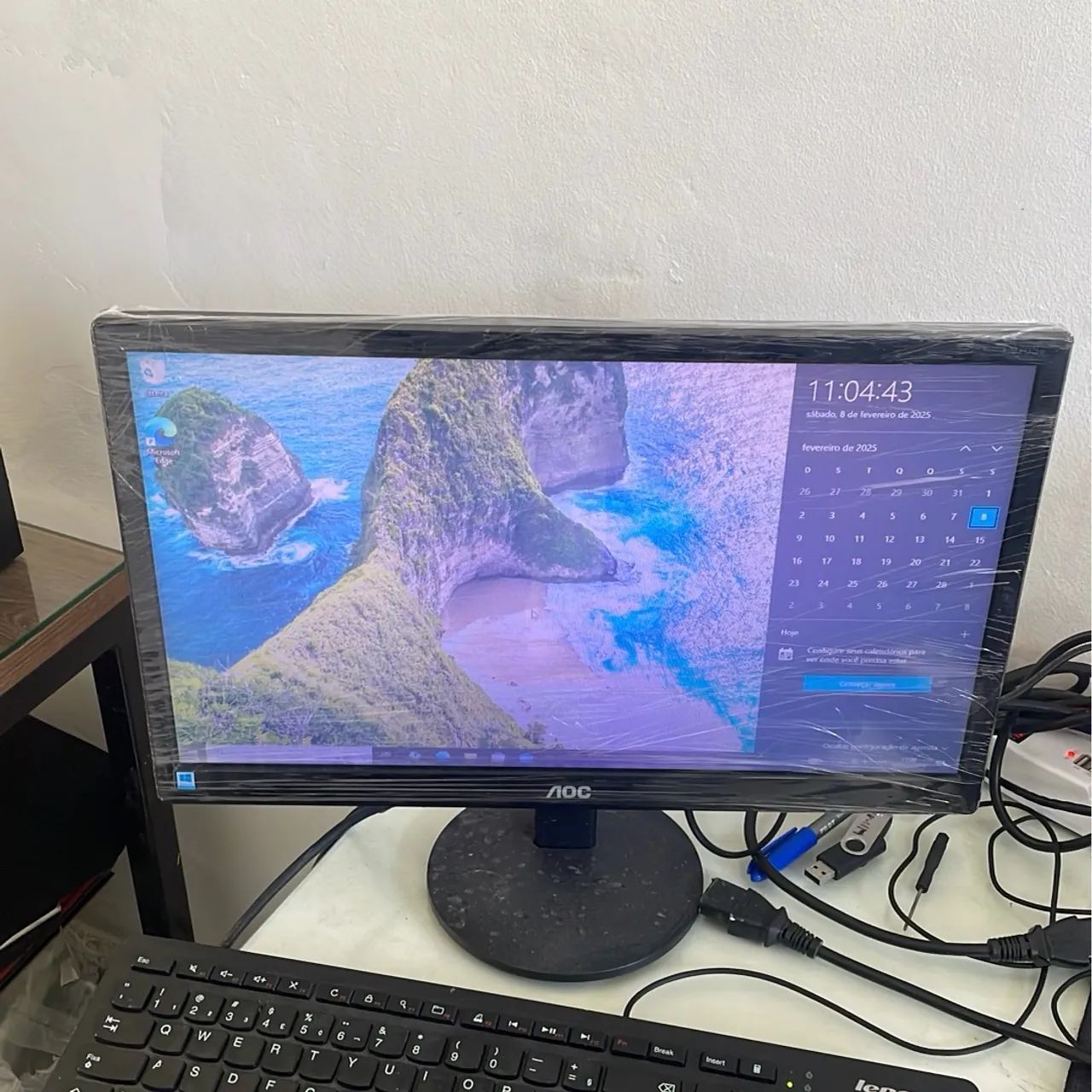 Monitor led 16 polegadas vga (todo perfeito)