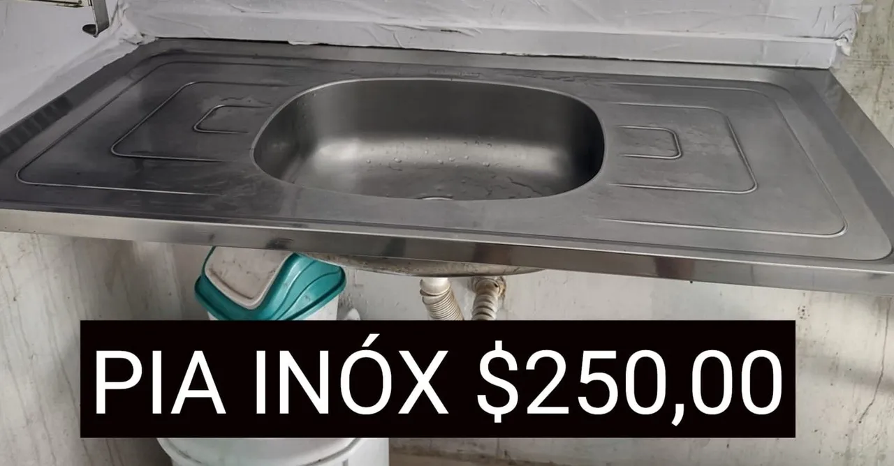 Pia Inox 1 Cuba + mão francesa