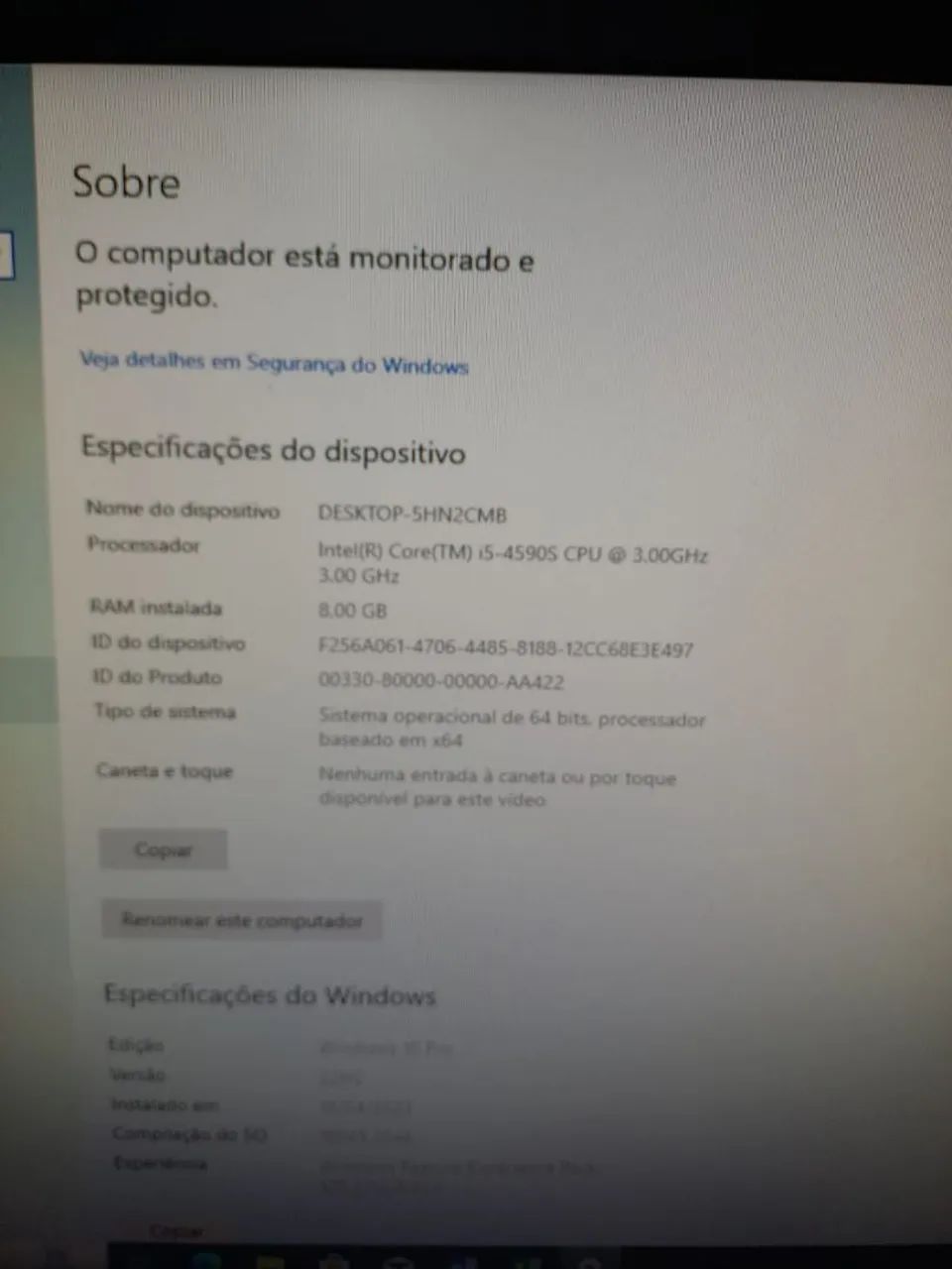 Monitor, mouse e cabo de força . Leia as informações adicionais. - Foto 3