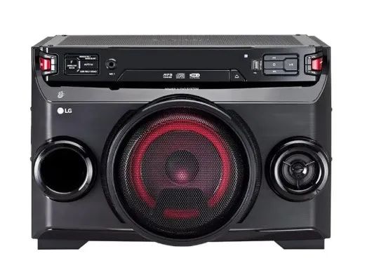 System Torre LG 200W RMS CD, MP3, WMA, Conexões USB e Bluetooth X Boom Festa ___ 