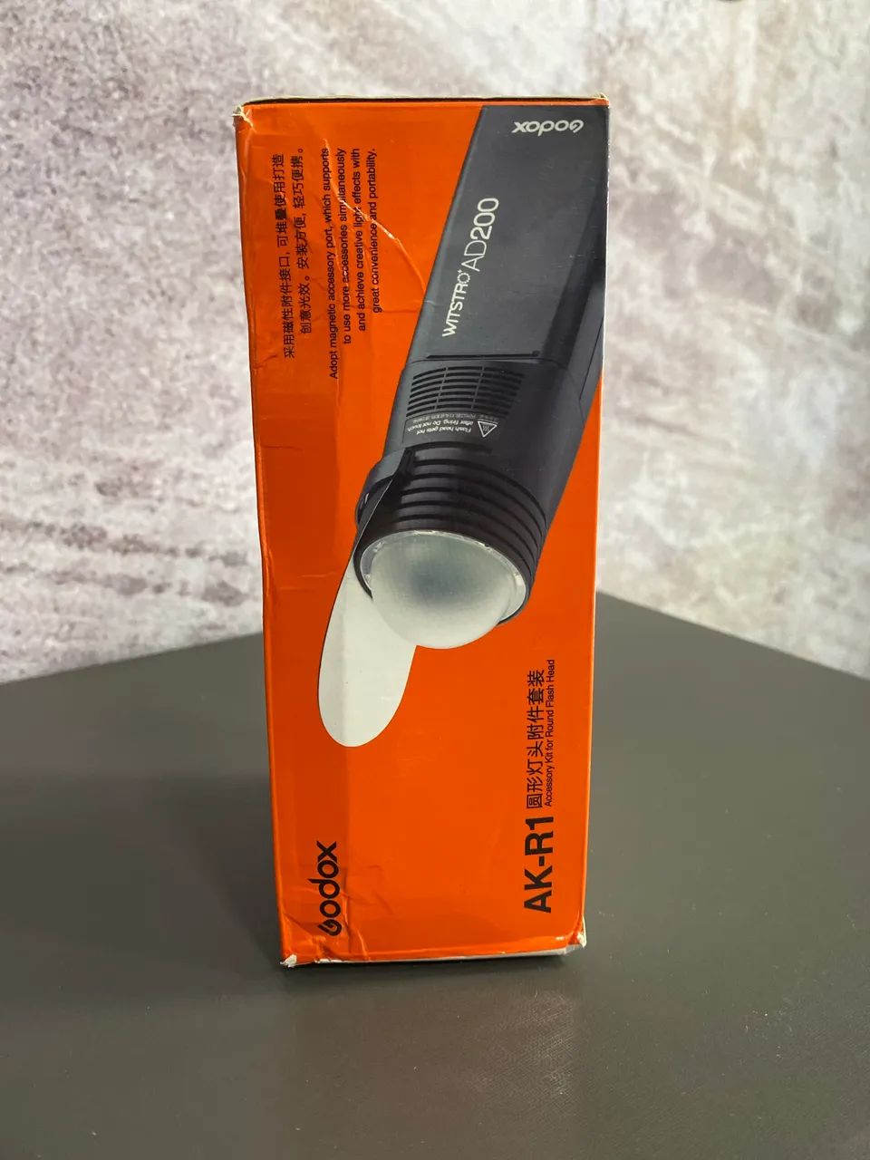 kit de acessórios Godox AK-R1 para cabeças de flash redondas.  