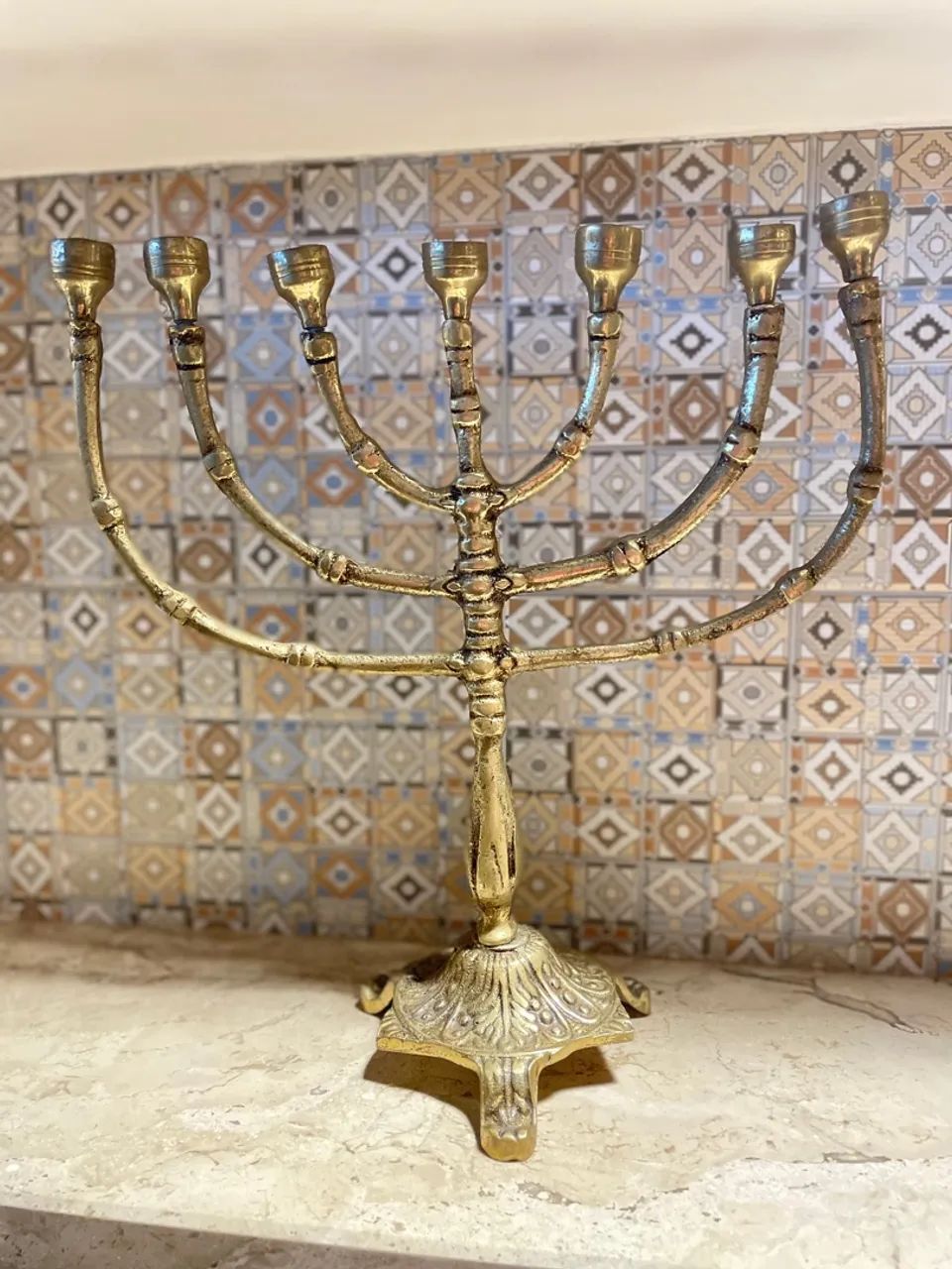 Menorá Candelabro Judaico  - Foto 2