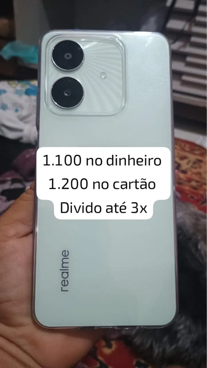 Celular Realme com caixa e nota, acabou de sair da loja!