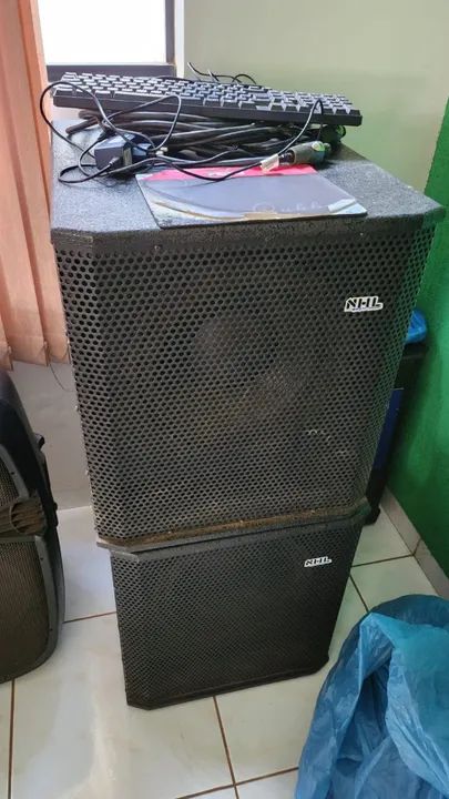 Caixa Amplificada Kit Sonorização Compacto 1800w Ativo Profi - Foto 3