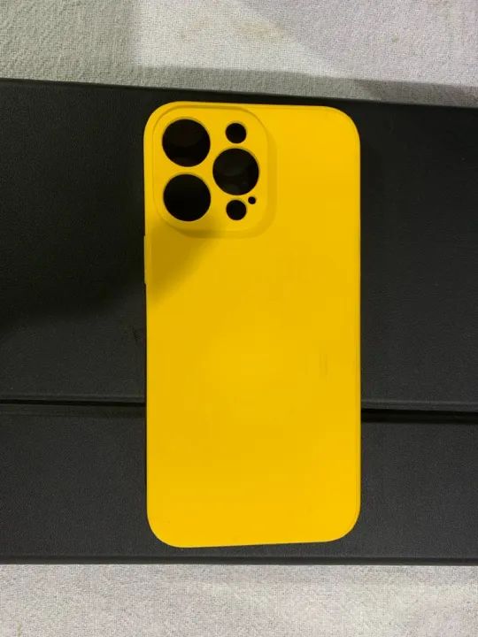 Capinhas para iPhone 14 Pro Max Semi novas silicone aveludada - Foto 3