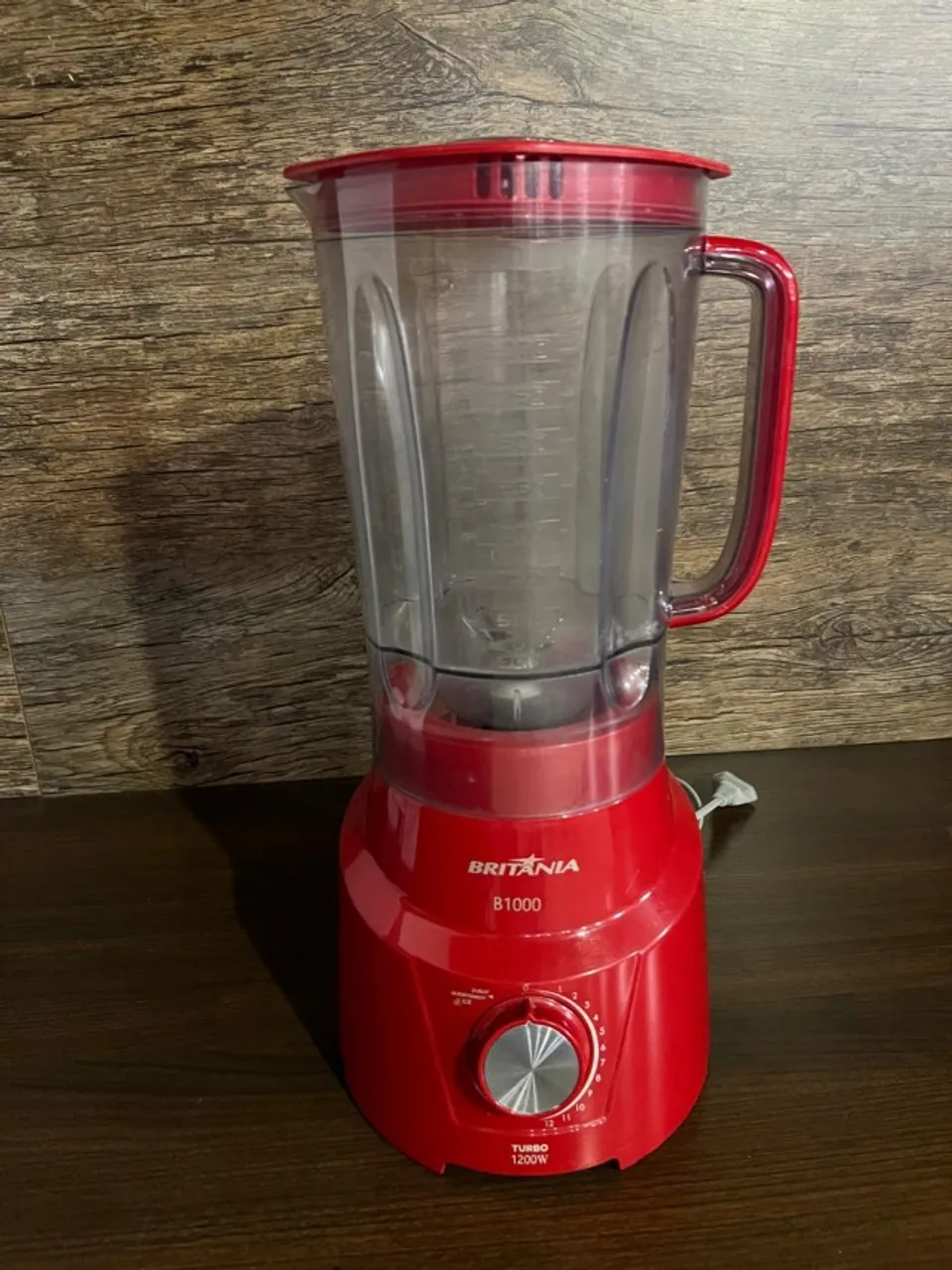 Liquidificador Britânia 1200w 3l Vermelho