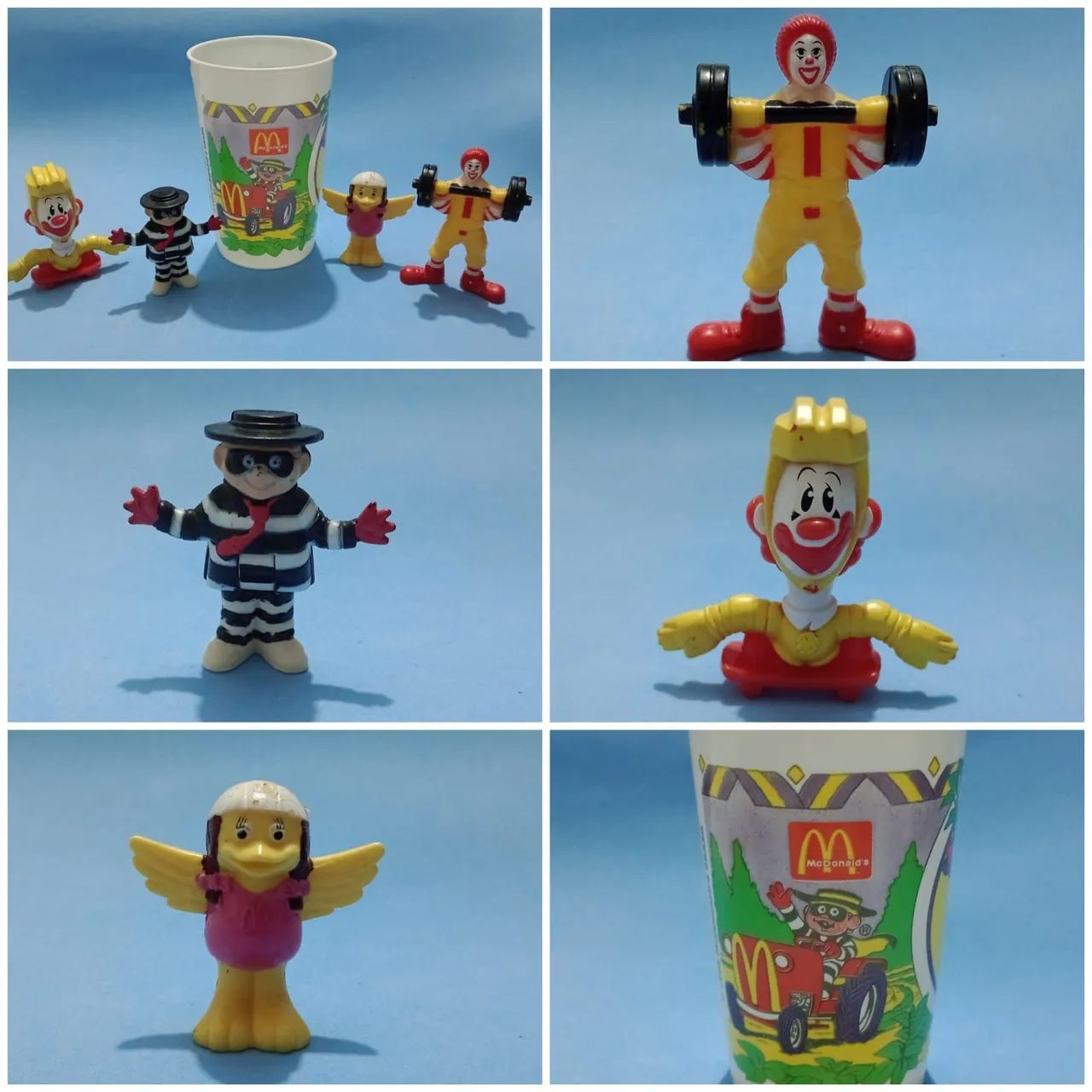 Lote itens McDonald's colecionáveis 