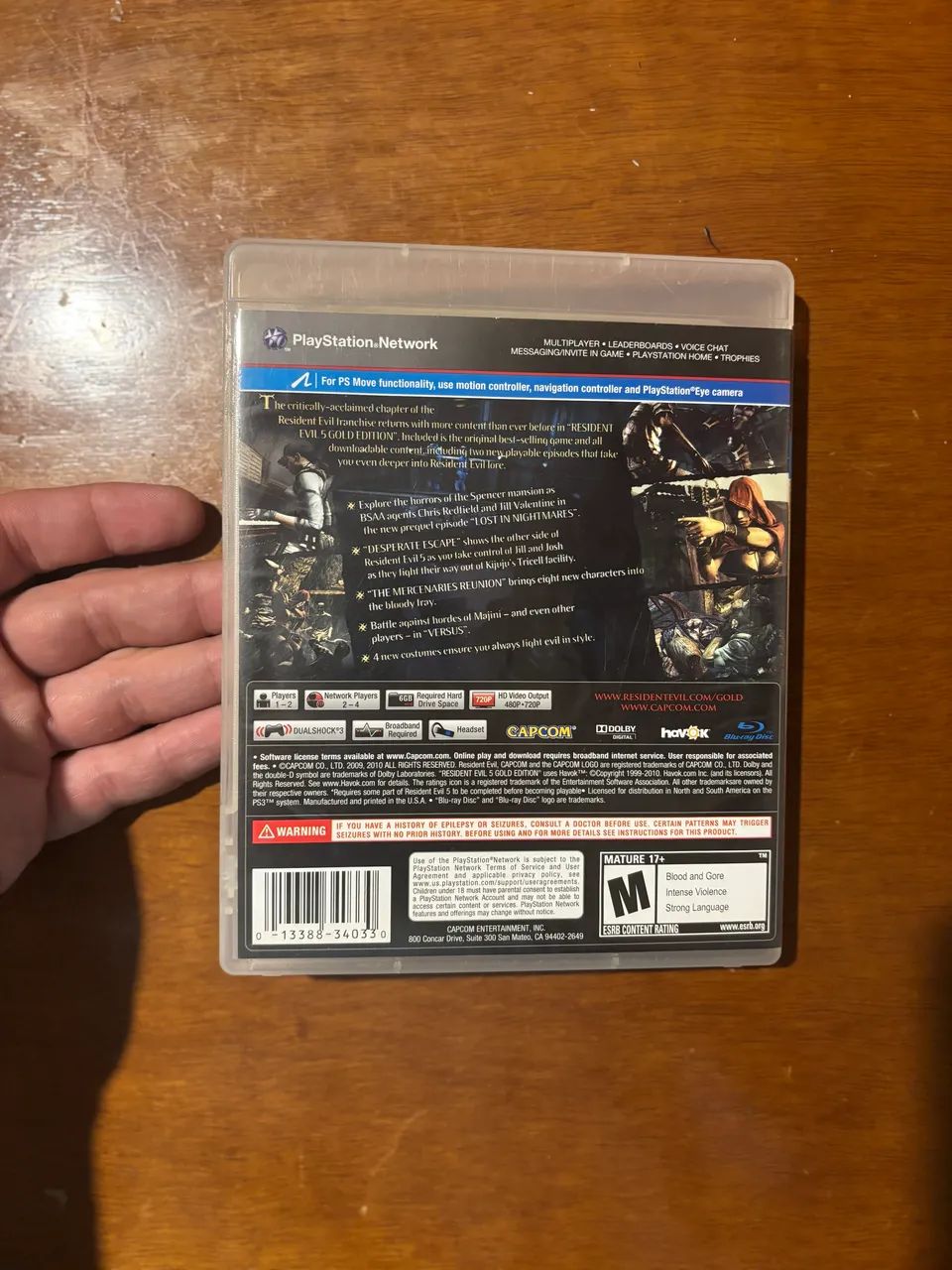 Jogo Residente Evil Para PlayStation 3 Gold Edition  - Foto 3