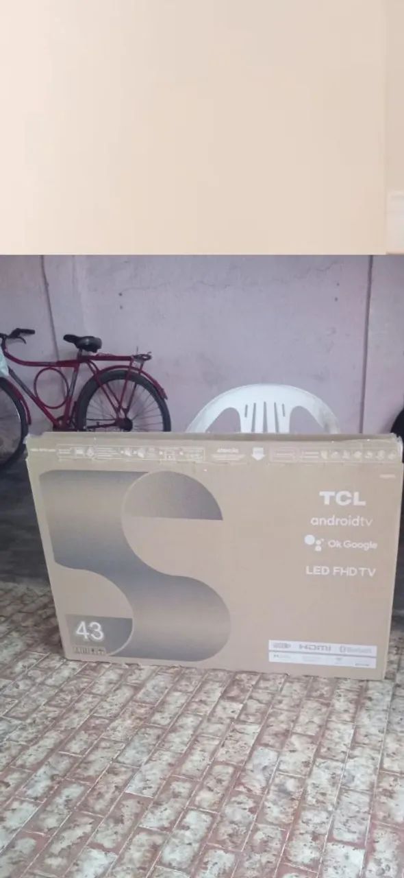 Caixa de papelao TV Smart TCL 43 