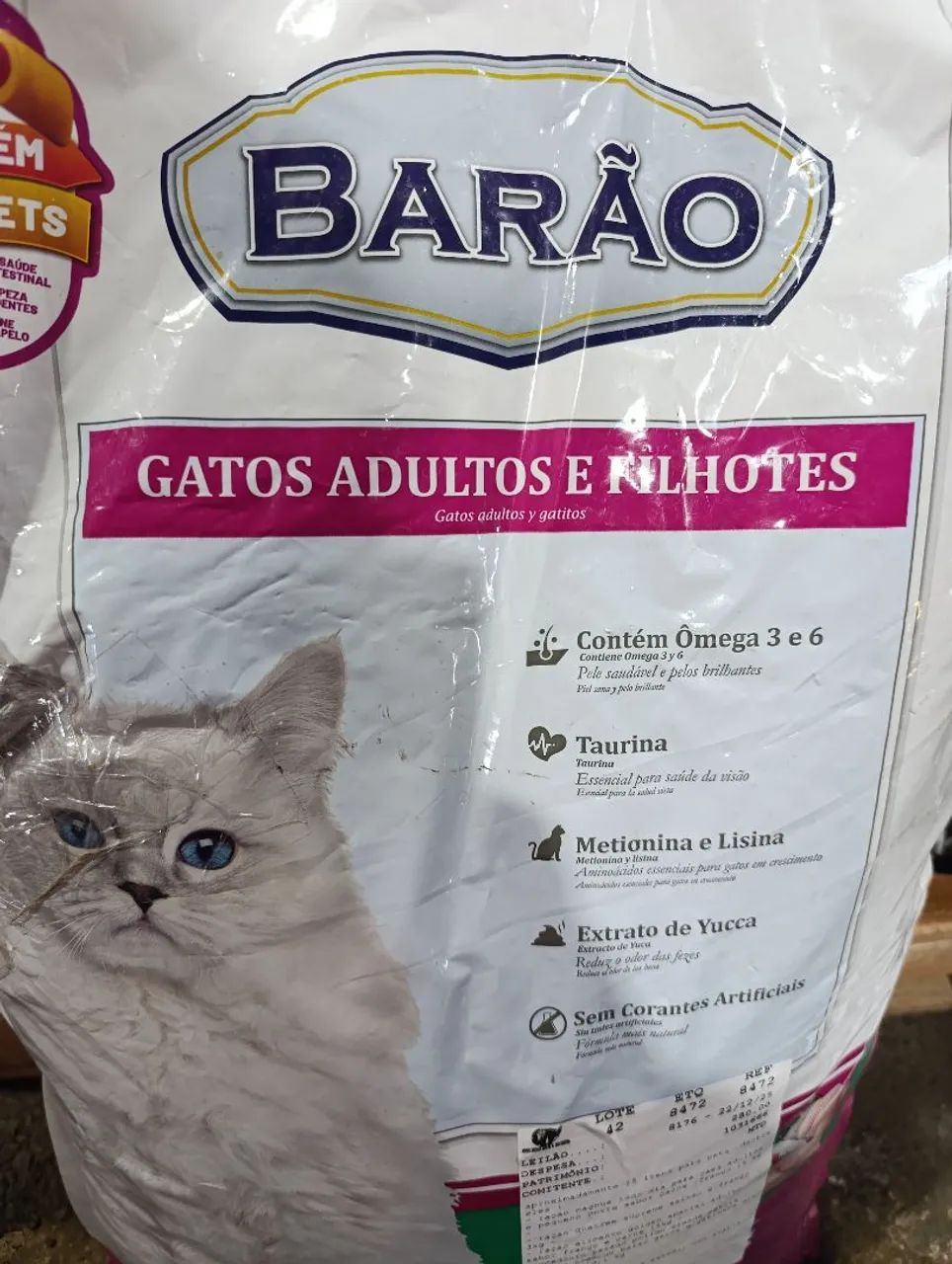 Ração para gatos Barão 10,1 kg