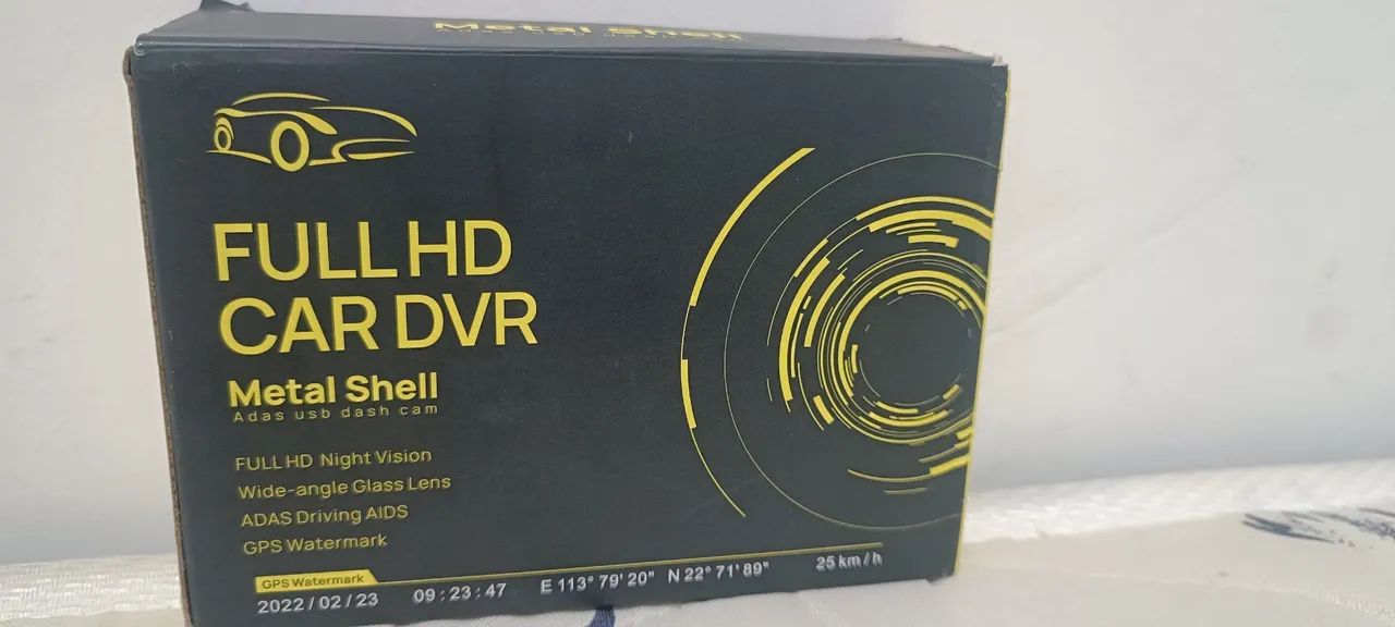Câmera Car DVR Full HD com GPS e Metal Shell