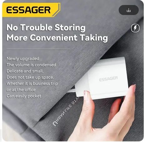 iPhone - Carregador Rápido Essager 