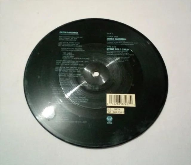 Metallica - Enter Sandman - Vinil Picture 7' - Foto 4