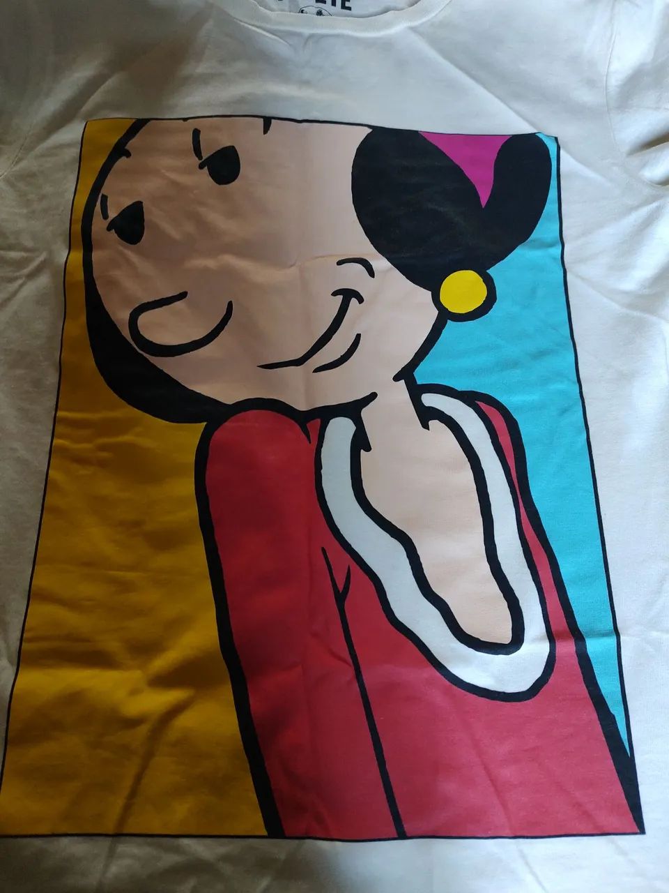 Camiseta branca Olivia Palito. - Foto 2