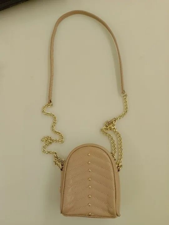 Bolsa de Ombro Pequena Bege