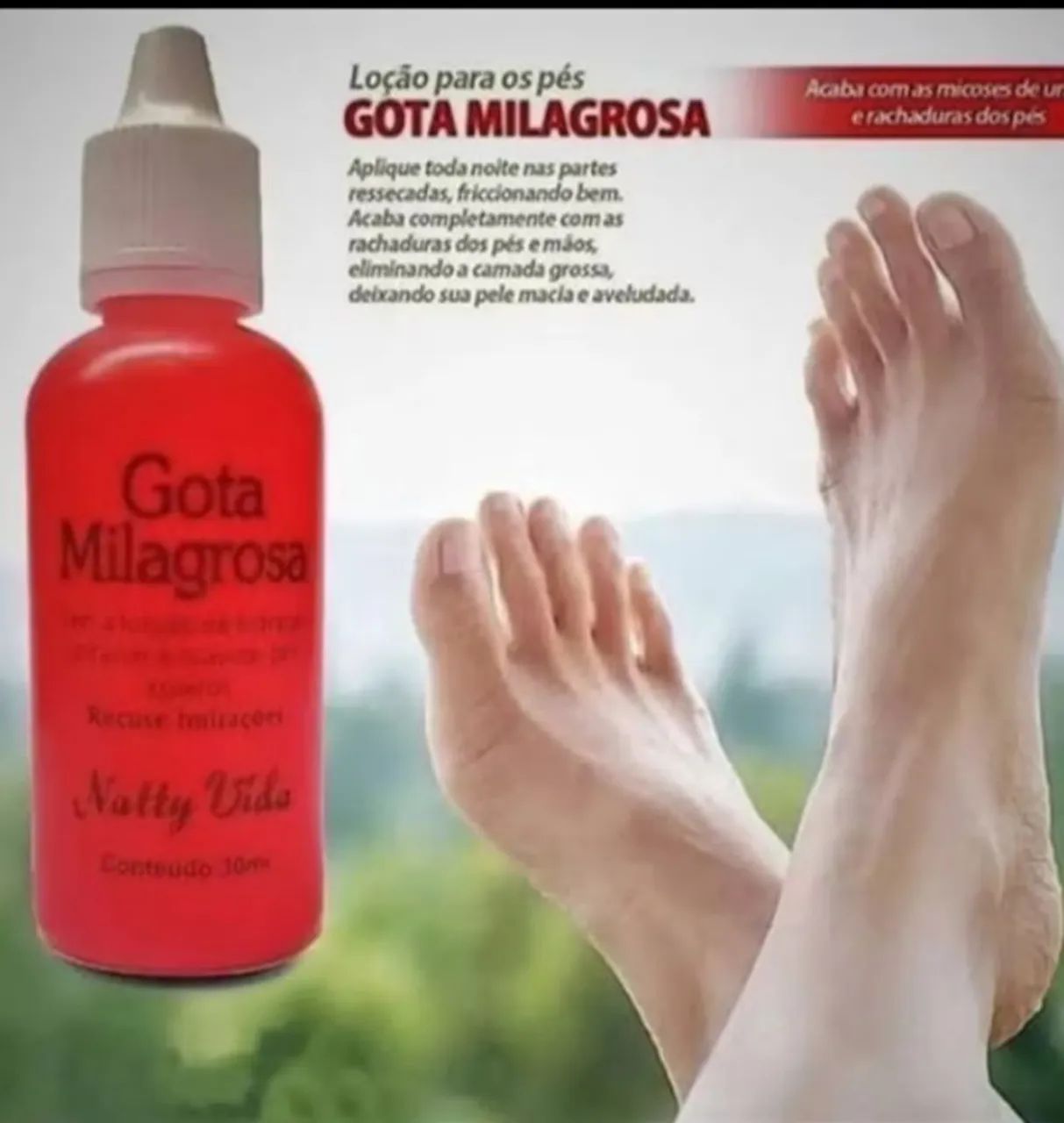 Gota Milagrosa - Acaba com ressecamento, rachaduras e calosidades - Foto 2