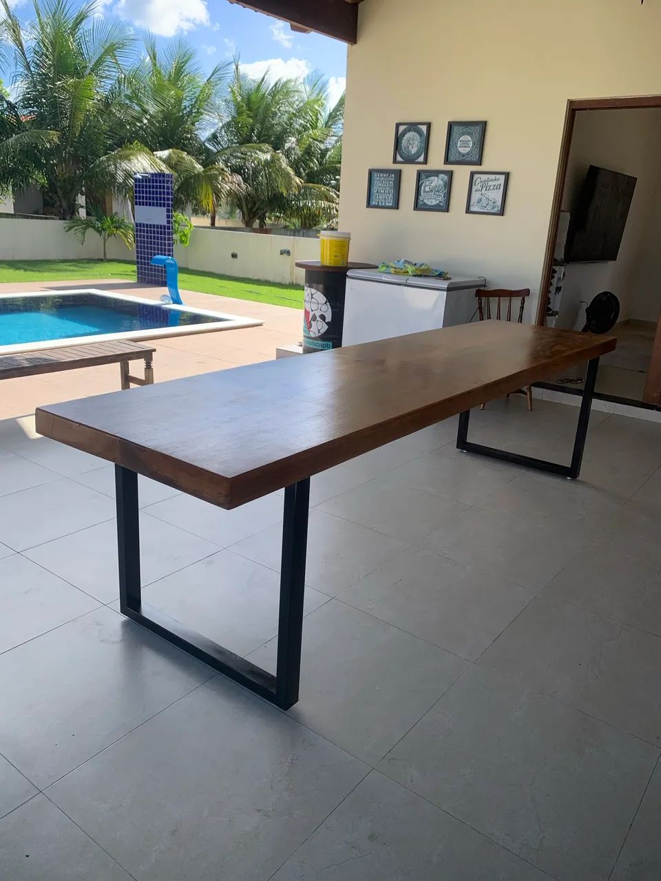 Mesa com base em metalon65566255678210122