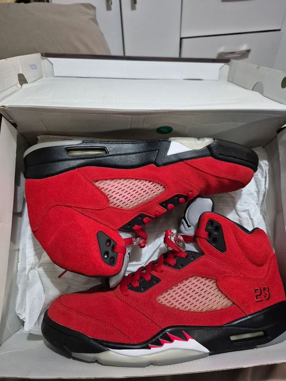 Air Jordan 5 Retro toro bravo original tamanho 43