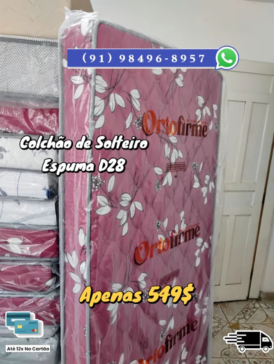 COLCHÃO DE SOLTEIRO D28