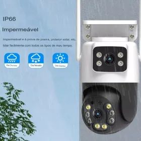 camera ip externa wifi dupla 2 em 1 visao noturna yoosee _ cs241 - Foto 3