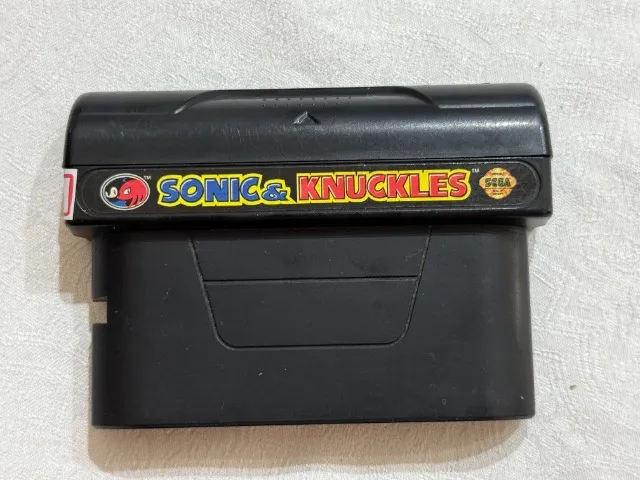 sonic and knuckles original mega drive genesis sega tails fita cartucho