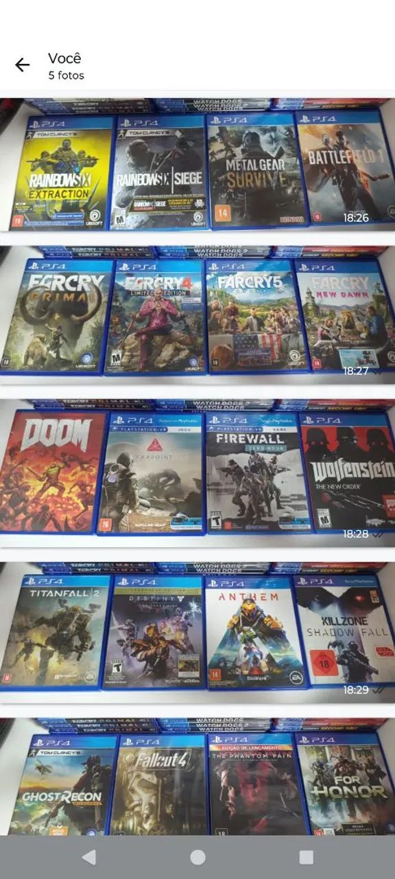 Jogos de PS4 - Diversos Títulos