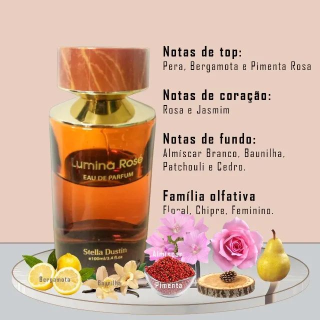 STELLA DUSTIN LUMINA ROSE EDP FEMININO 100ML(Em 3X sem juros)PROMOÇÃO!   - Foto 2