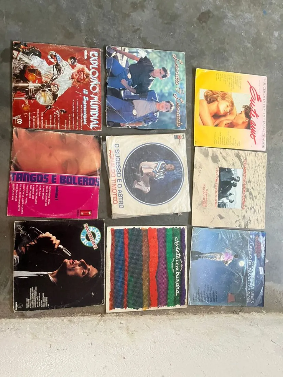 LPs de Vinil - Pacote com 9 Discos Musicais