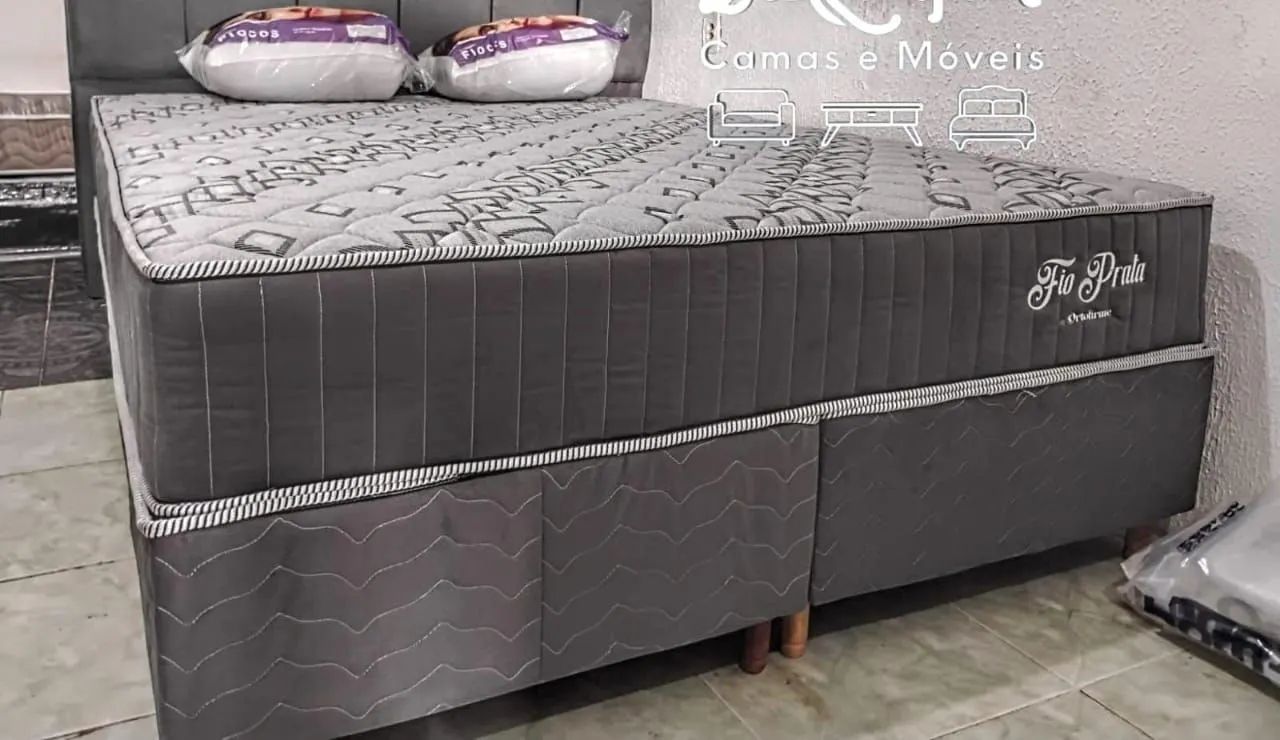 CAMA BOX QUEEN MOLAS ENSACADAS 