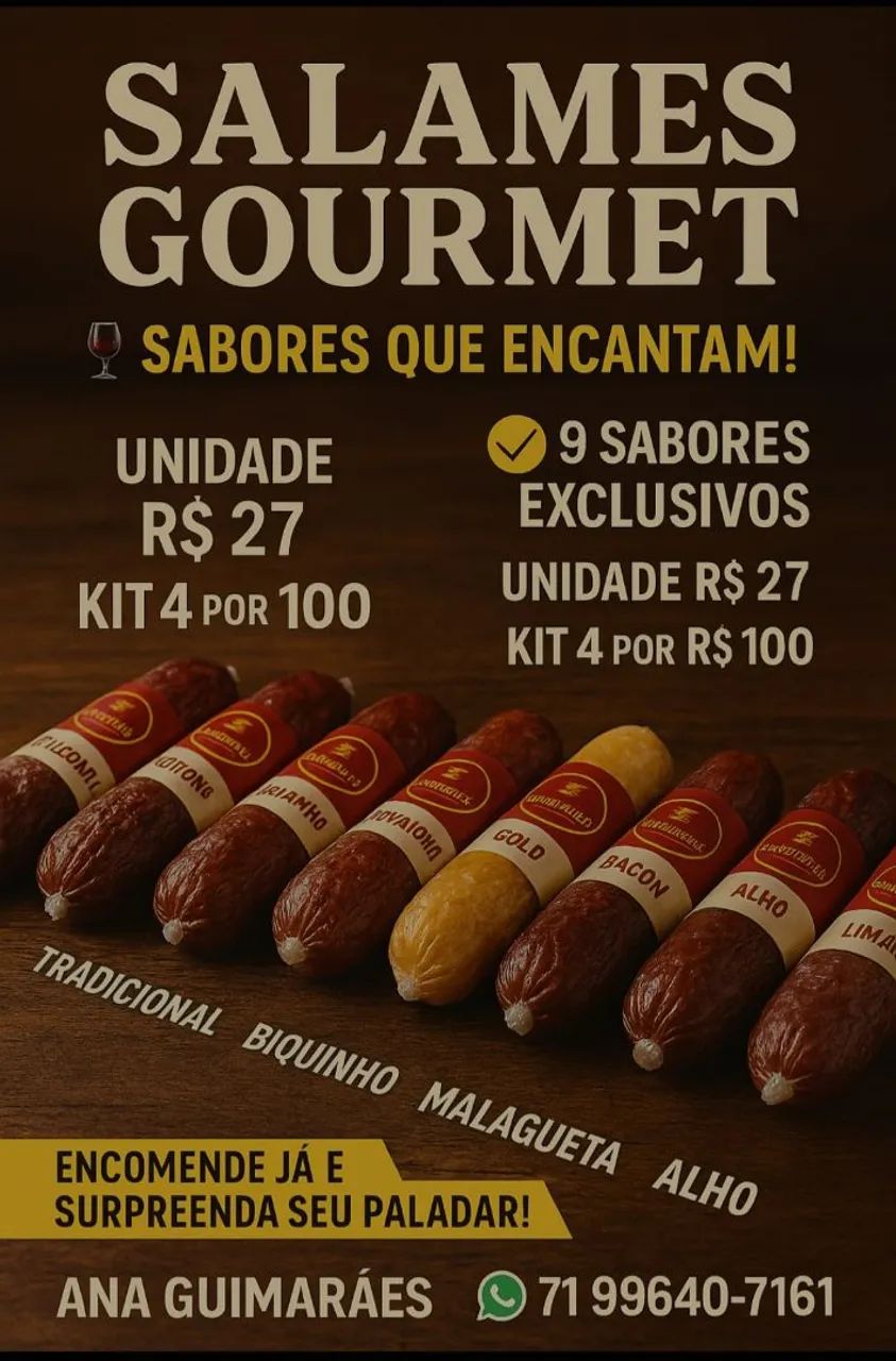 Salame Caipira - 10 Sabores Deliciosos! - Foto 2