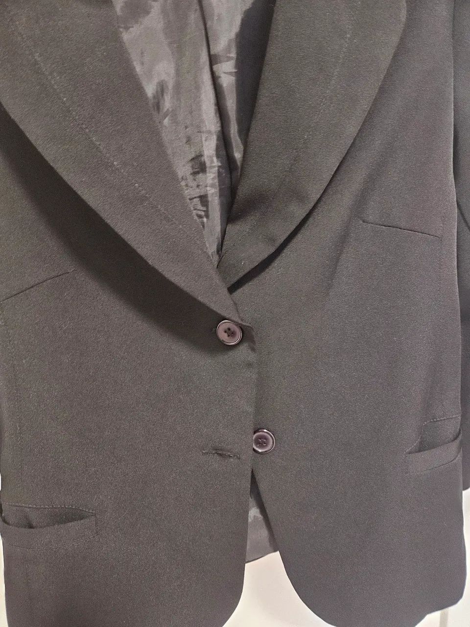 Casaco Blazer Feminino Preto M - Foto 2