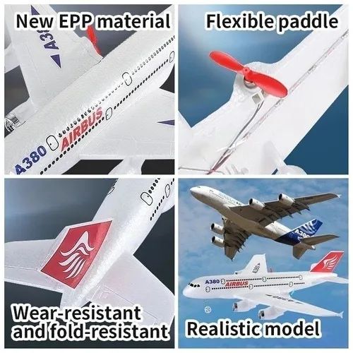 Aeromodelo Airbus A380 R/c 2.4ghz 2ch  Com Iluminação De Led - Foto 3