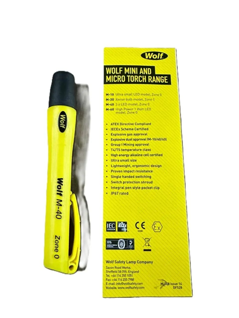 Lanterna Wolf M-40; Zona 0; Atex, Iecex - Foto 2