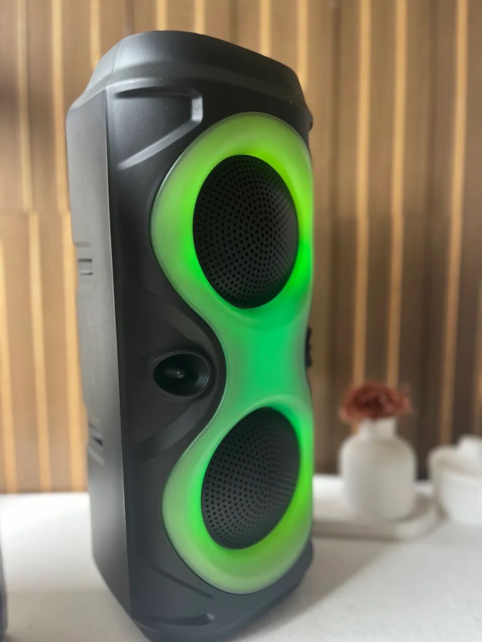 Caixa de Som RGB Bluetooth, Rádio FM 